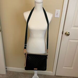Elegant Black Quilted Crossbody Bag